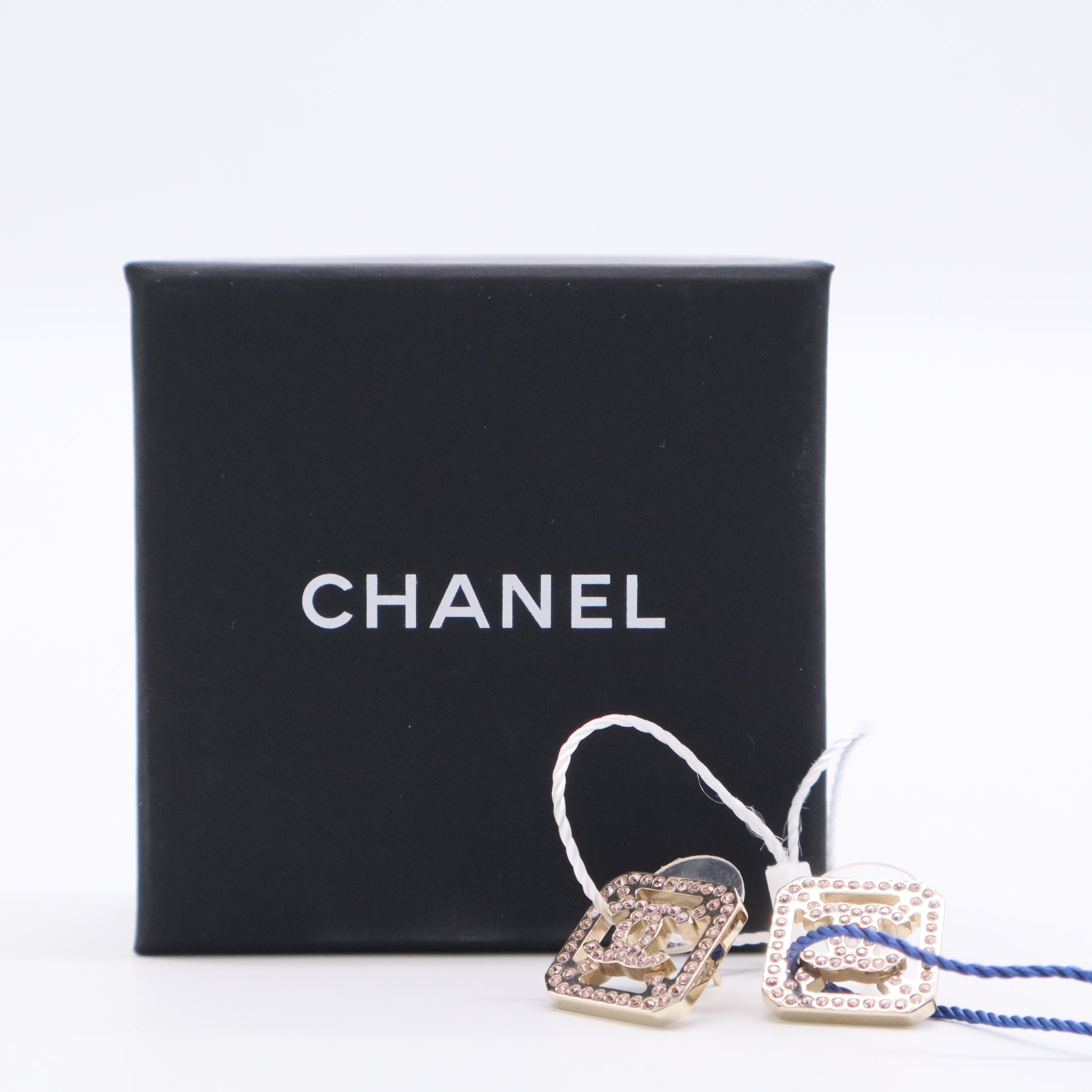 Chanel ChanelStrass CC Stud Earrings LDJ2788 twins
