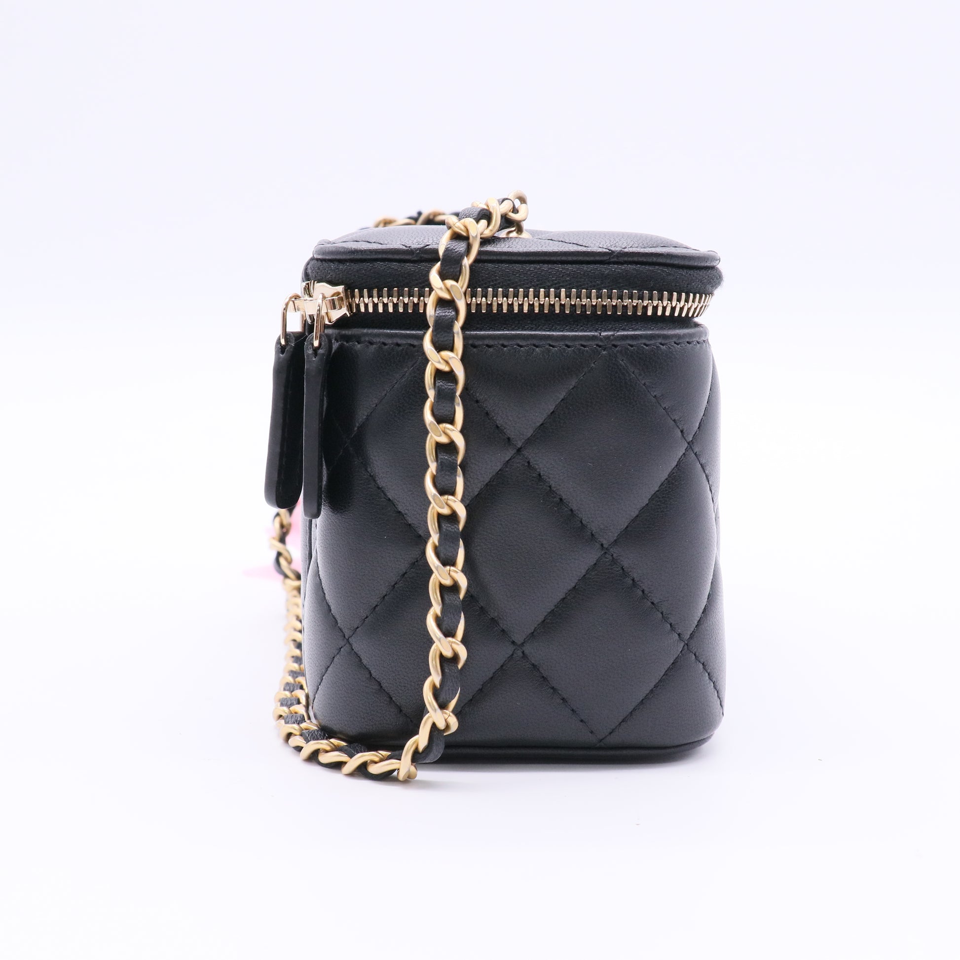 Classic Vanity Case with Chain Lambskin Small Twins