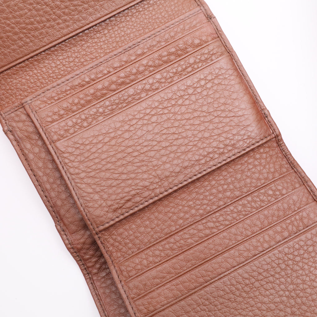 French Wallet Soft Leather Compact Twins
