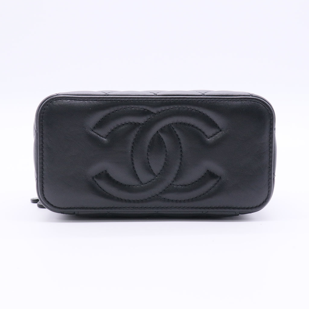 Classic Vanity Case with Chain Lambskin Small Twins