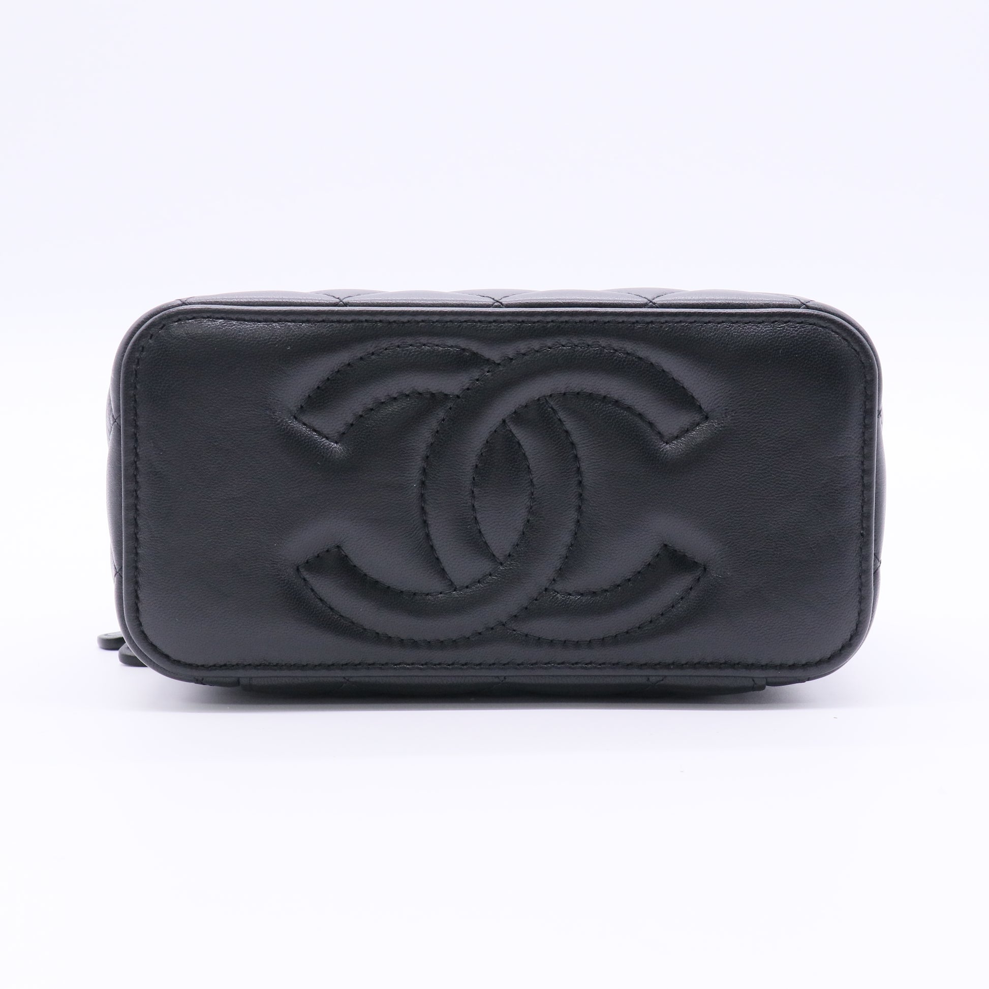 Classic Vanity Case with Chain Lambskin Small Twins