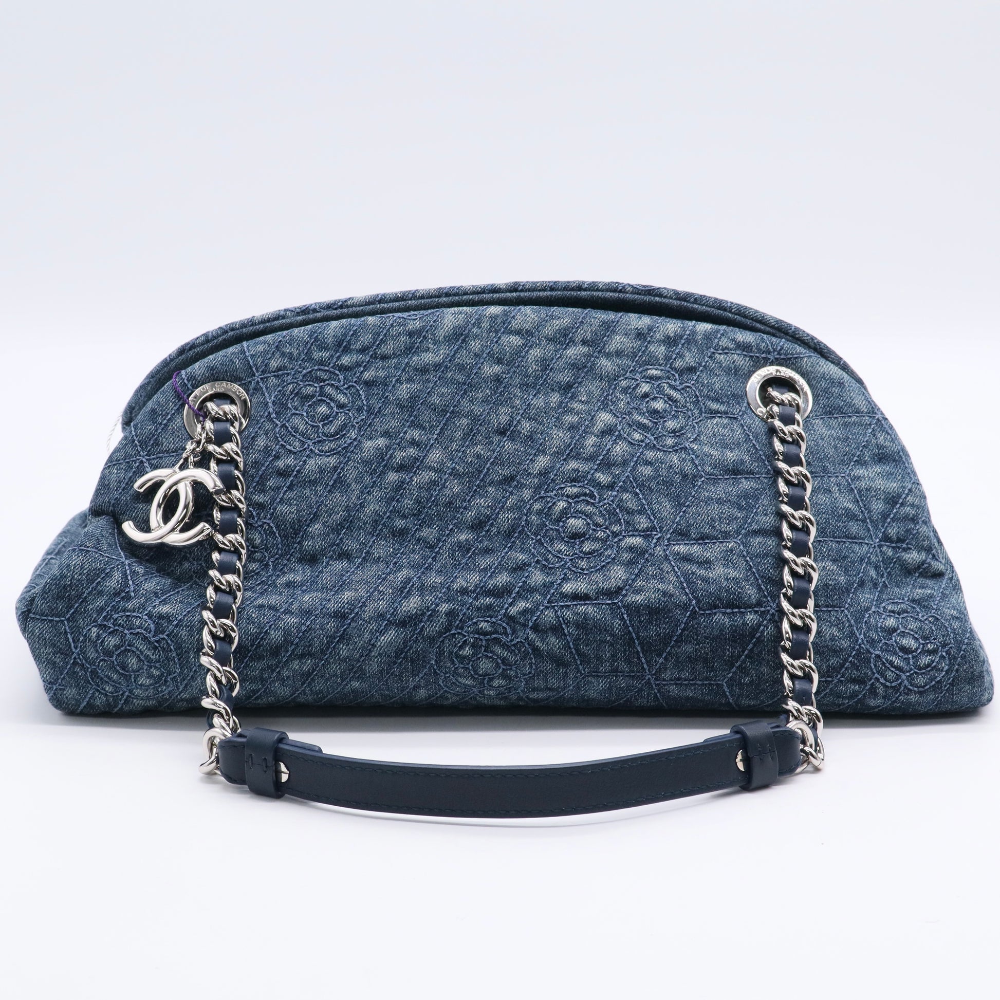Chanel Denim Camellia Embroidered Just Mademoiselle Twins LDJ2818