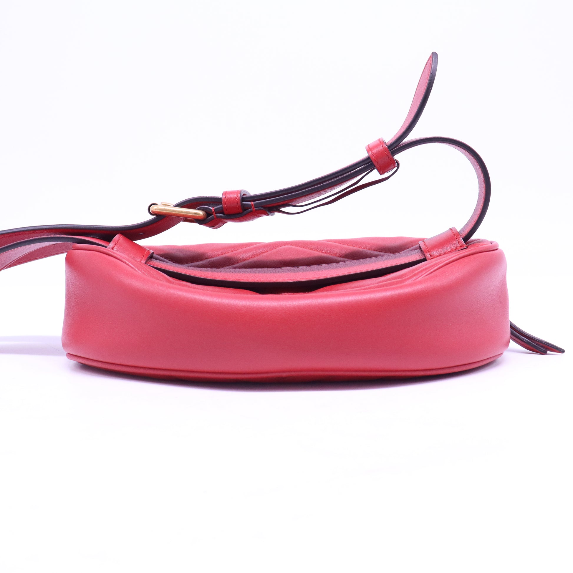 GG Marmont Matelasse Belt Bag Hibiscus Red W20719