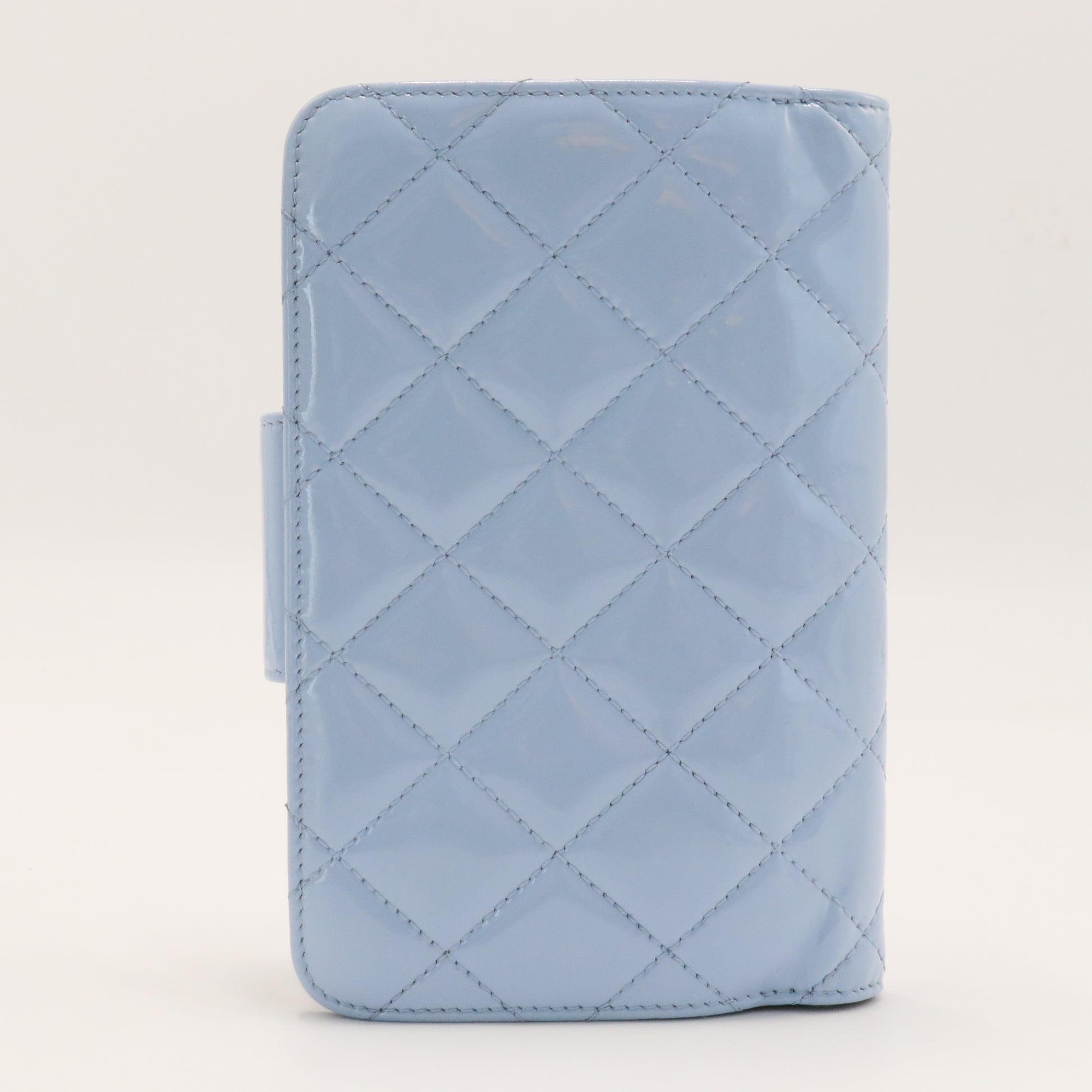 Matelasse Patent Tri-Fold Wallet