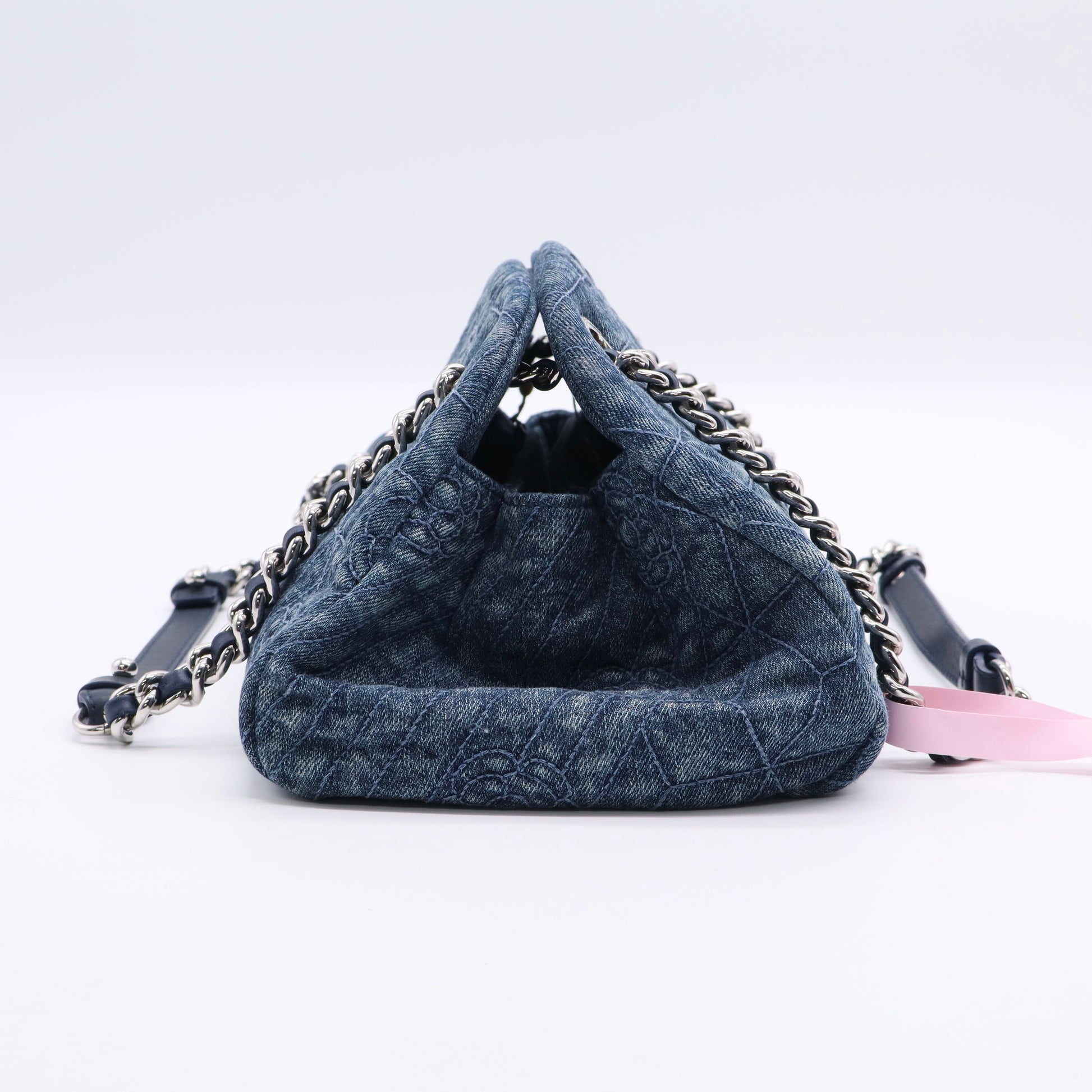 Chanel Denim Camellia Embroidered Just Mademoiselle Twins LDJ2818