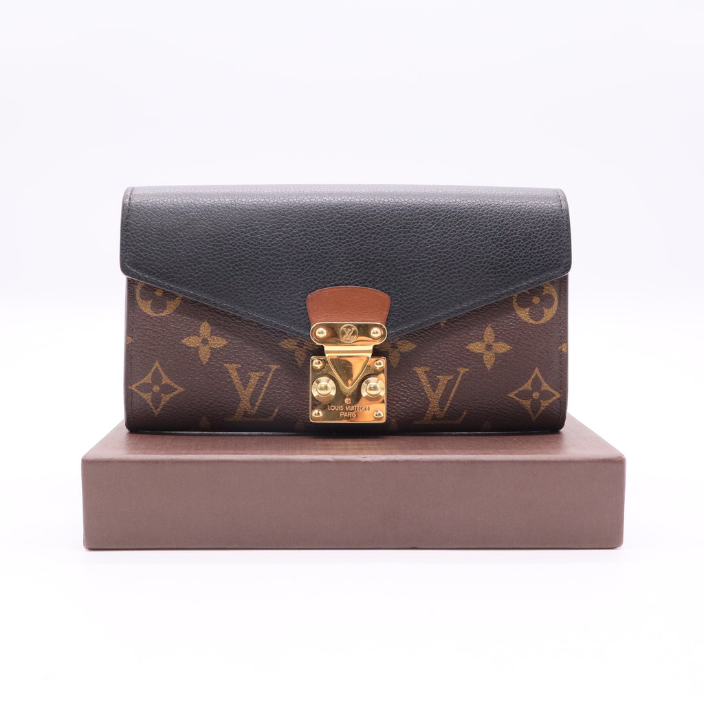 Pallas Wallet Monogram Canvas and Calfskin Twins