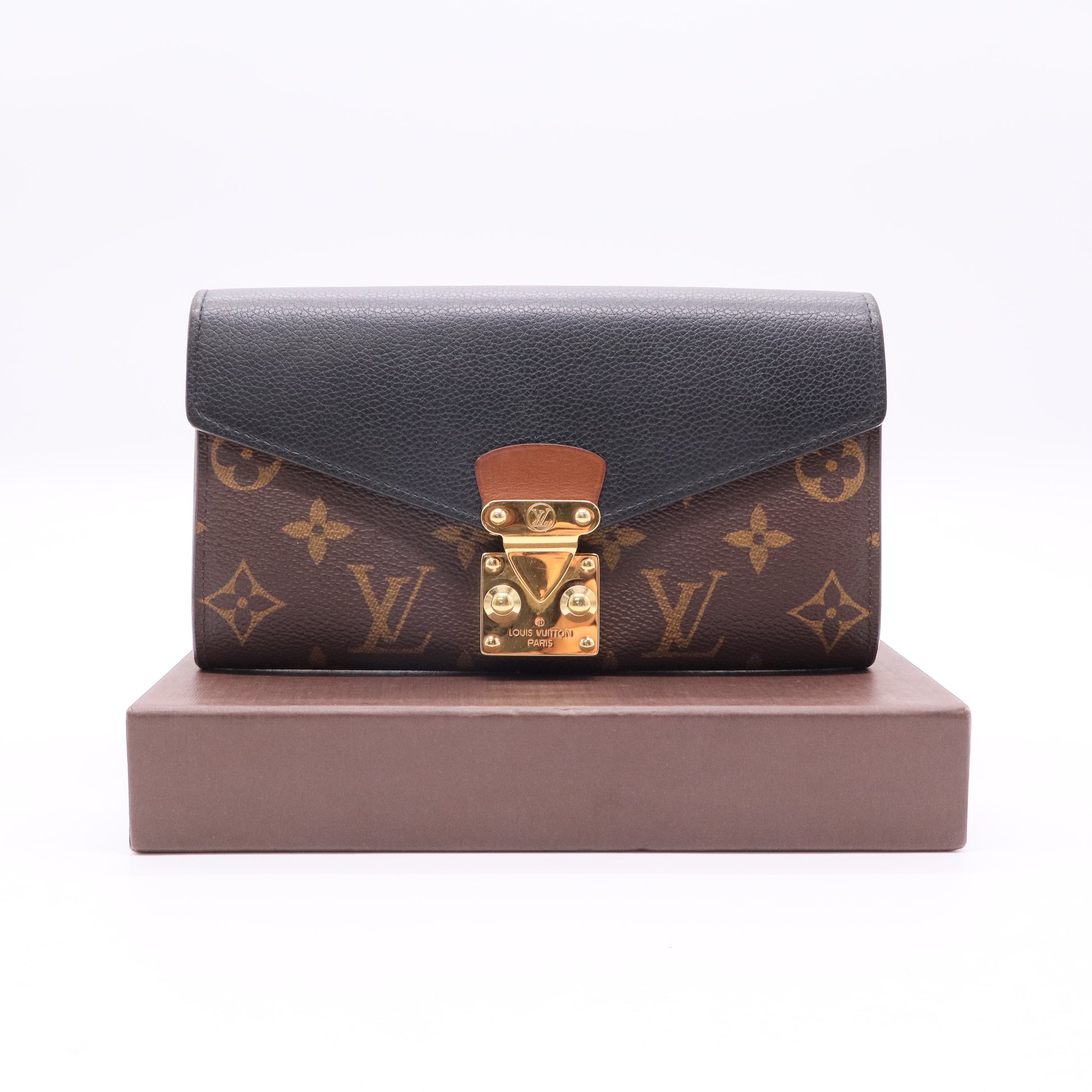 Pallas Wallet Monogram Canvas and Calfskin Twins