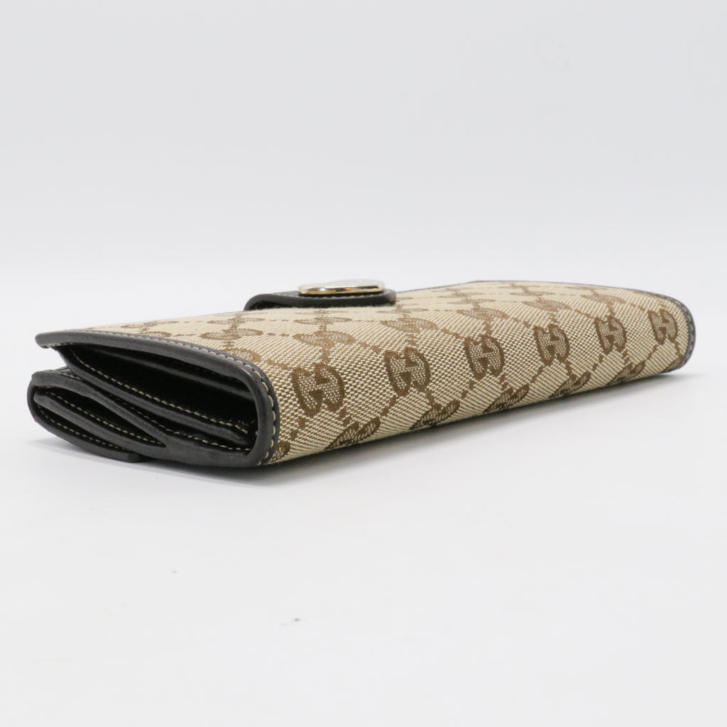 Monogram Heart Continental Wallet Brown