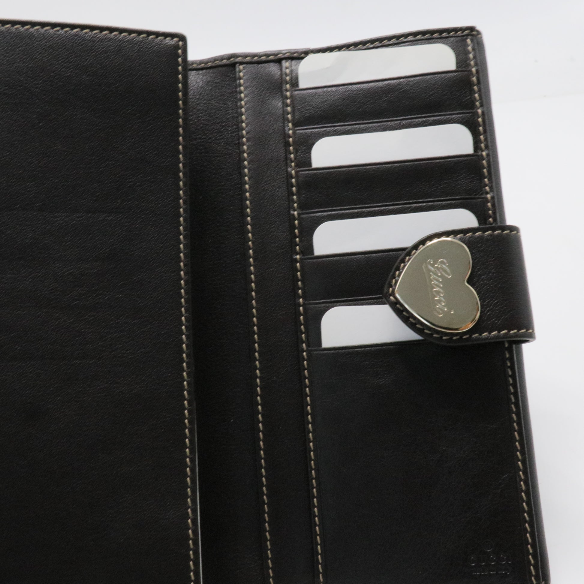 Monogram Heart Continental Wallet Brown