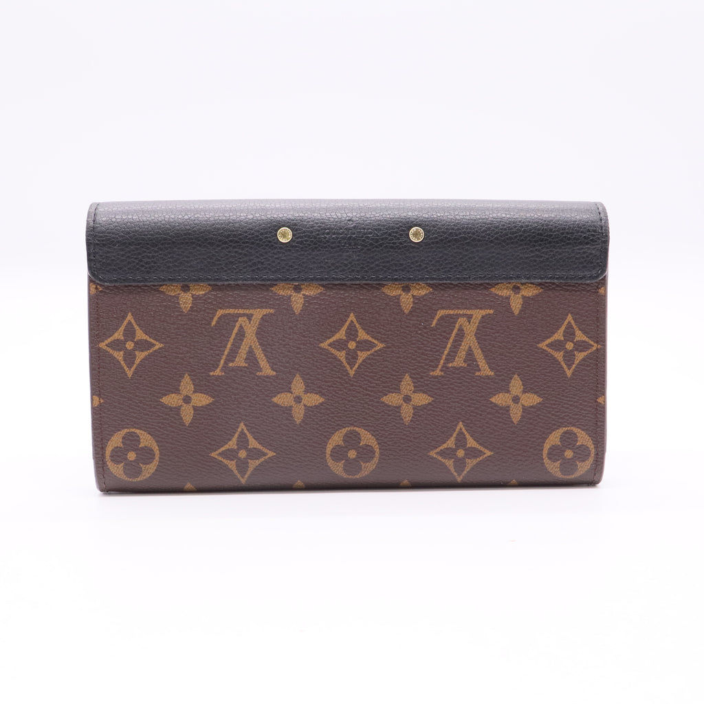 Pallas Wallet Monogram Canvas and Calfskin Twins