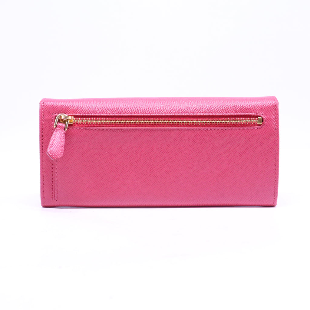 Saffiano Fiocco Bow Continental Wallet W20794