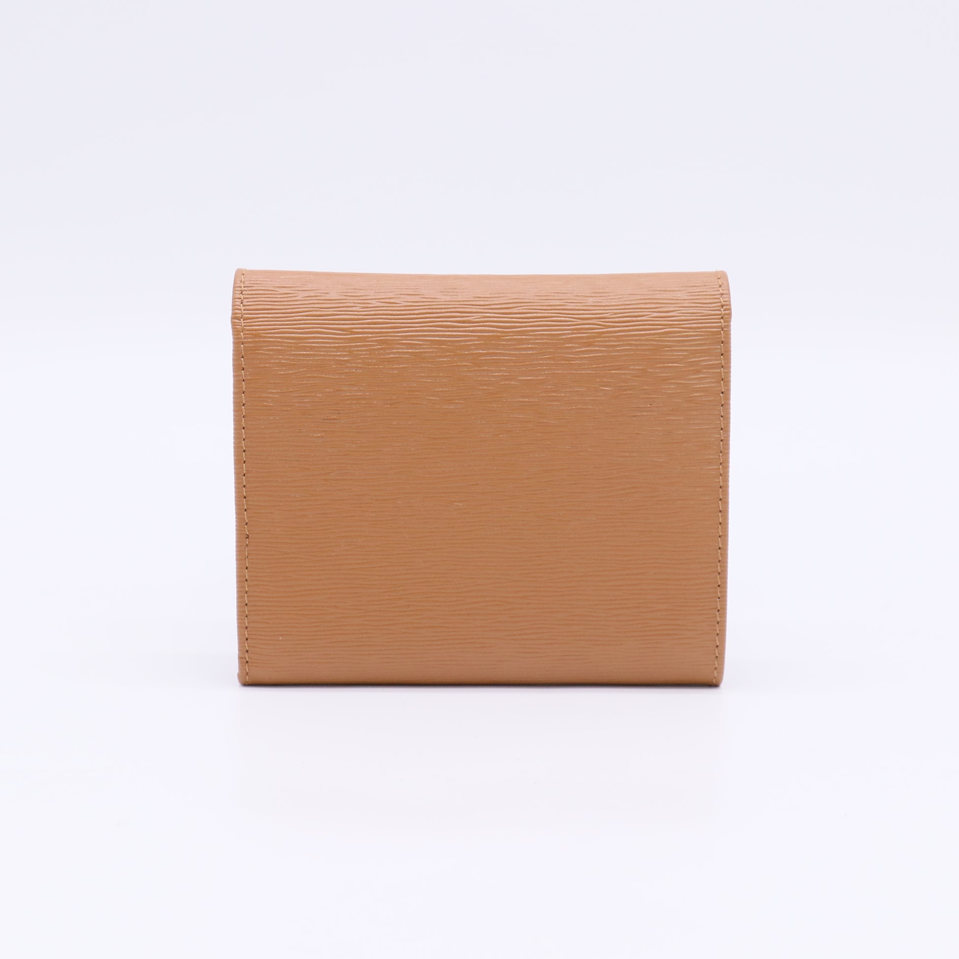 Prada Tan Vittello Move Leather Trifold Wallet W22580