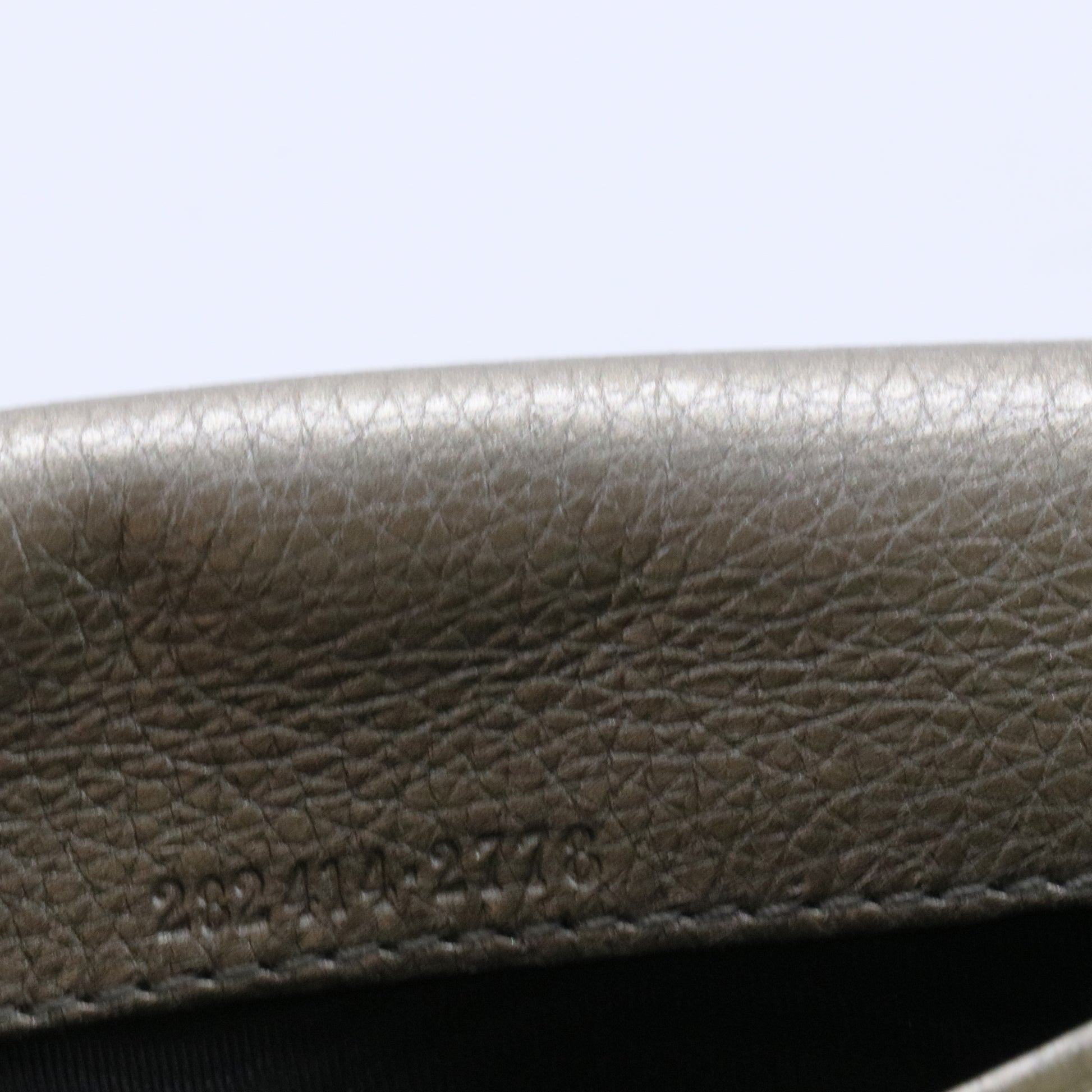 Metallic Pebbled Calfskin Soho Continental Wallet