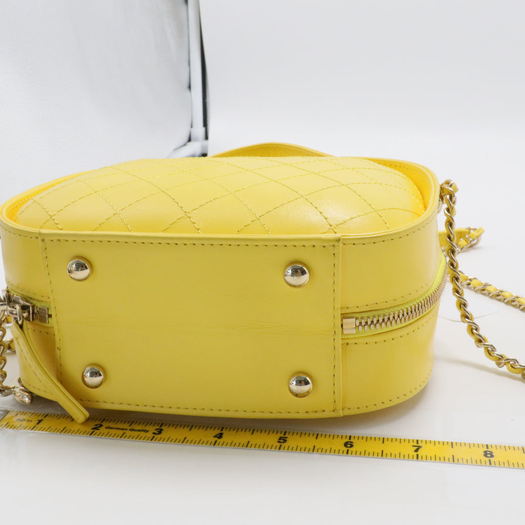 Vanity Case Bag Quilted Crumpled Calfskin Small
