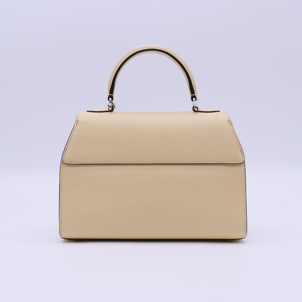 Moynat Taurillon Blush Rejane PM Yellow Twins