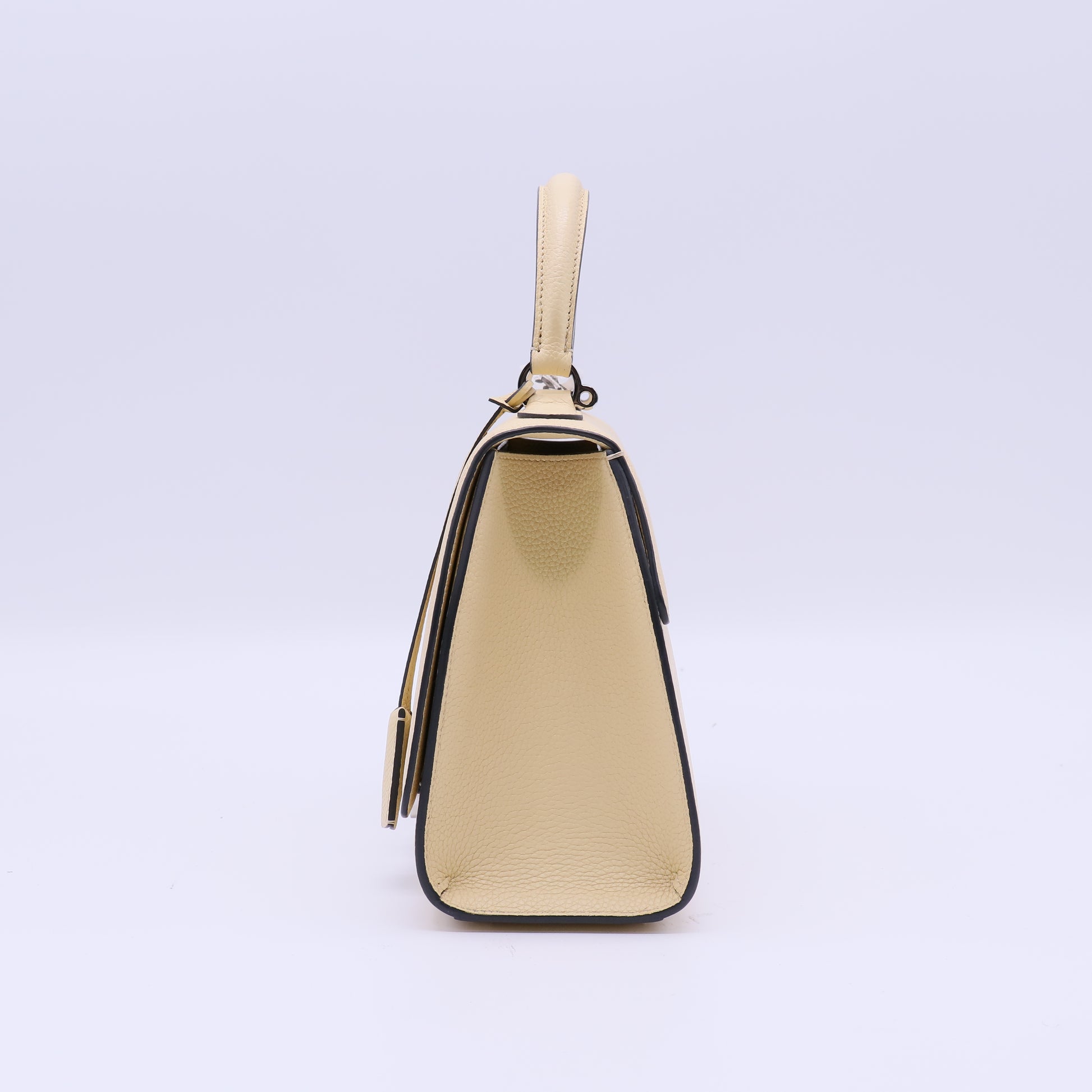 Moynat Taurillon Blush Rejane PM Yellow Twins