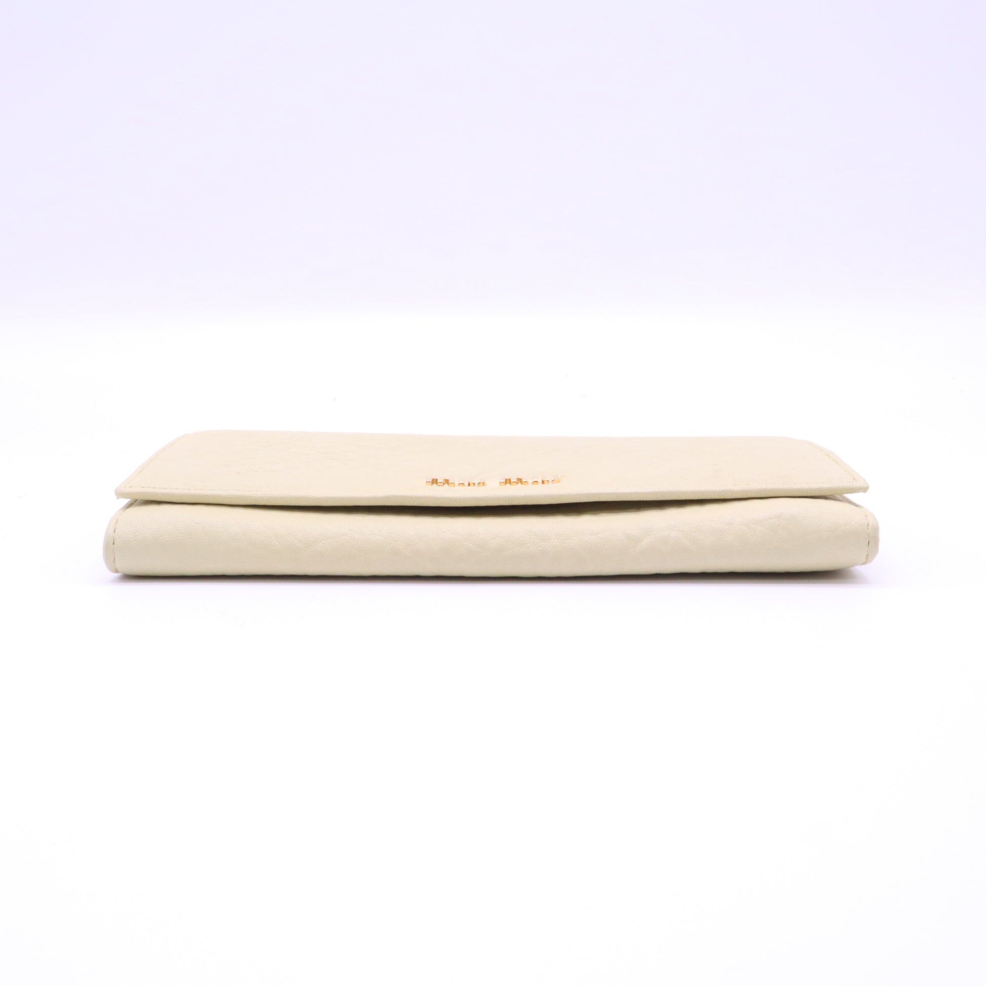Miu Miu Vitello Shine Continental Flap Wallet W20952