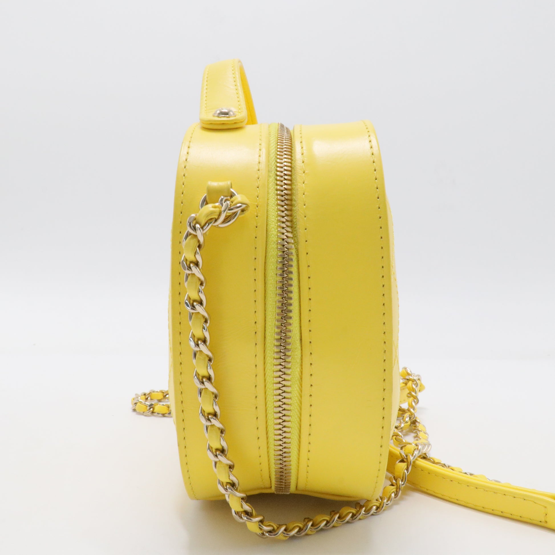 Vanity Case Bag Quilted Crumpled Calfskin Small