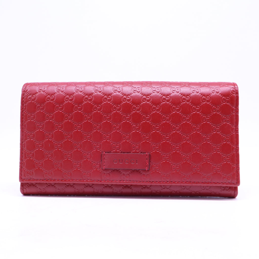 Gucci Soft Microguccissima Continental Wallet Red W20849