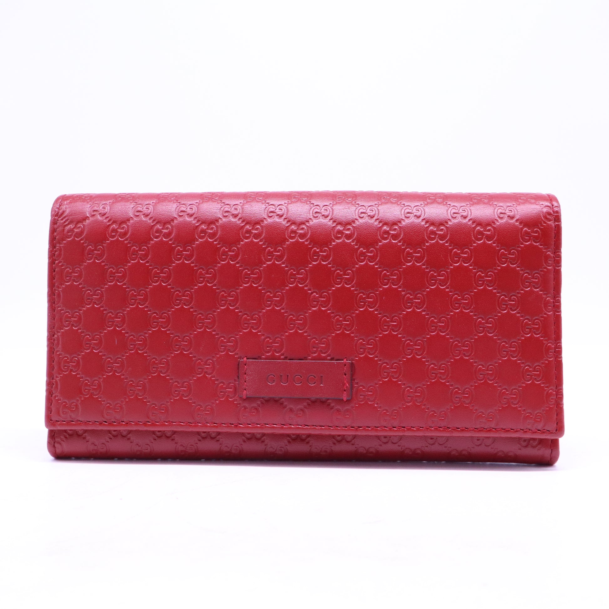 Gucci Soft Microguccissima Continental Wallet Red W20849