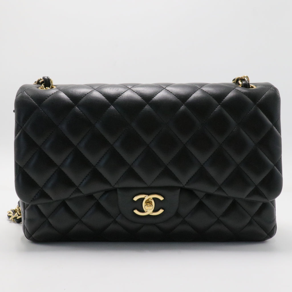Classic Double Flap Bag Quilted Lambskin Jumbo