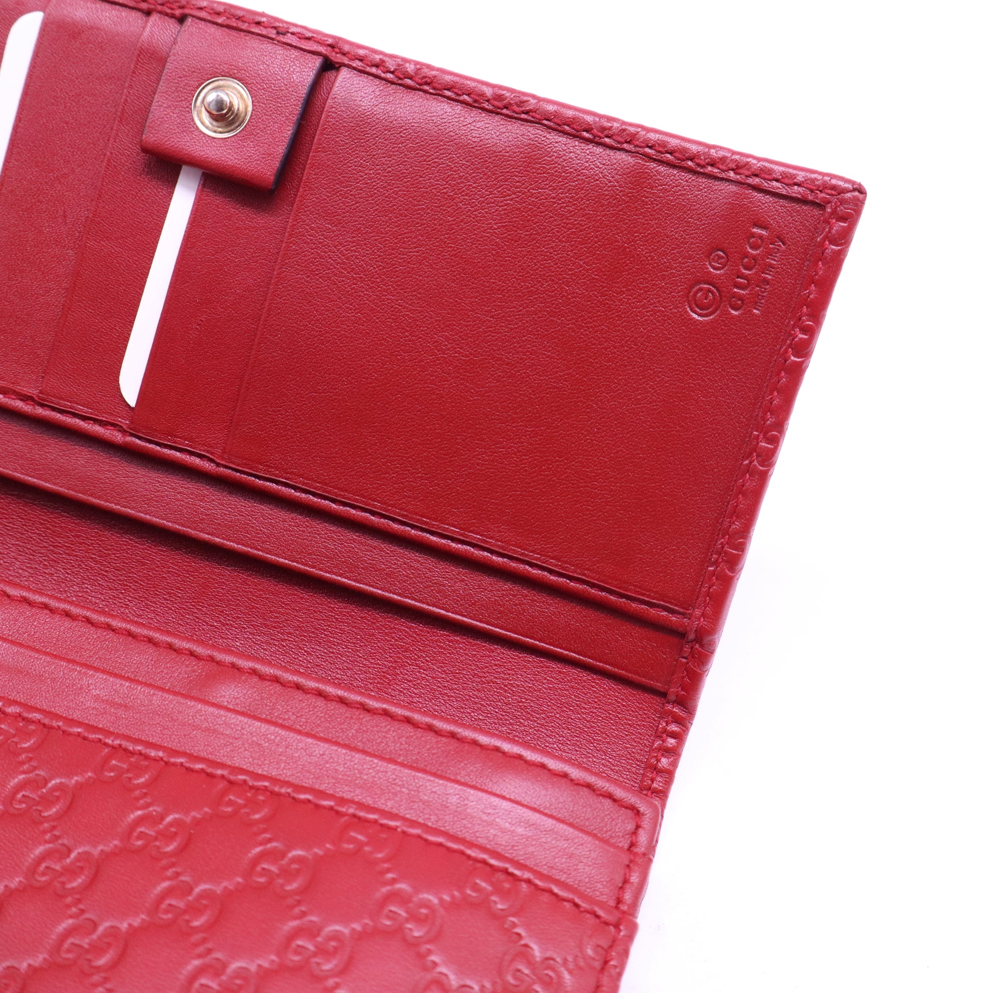 Gucci Soft Microguccissima Continental Wallet Red W20849
