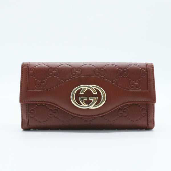 Microguccissima Sukey Continental Wallet Vintage