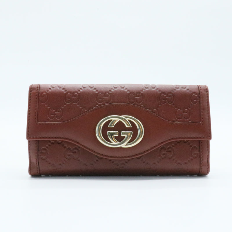 Microguccissima Sukey Continental Wallet Vintage