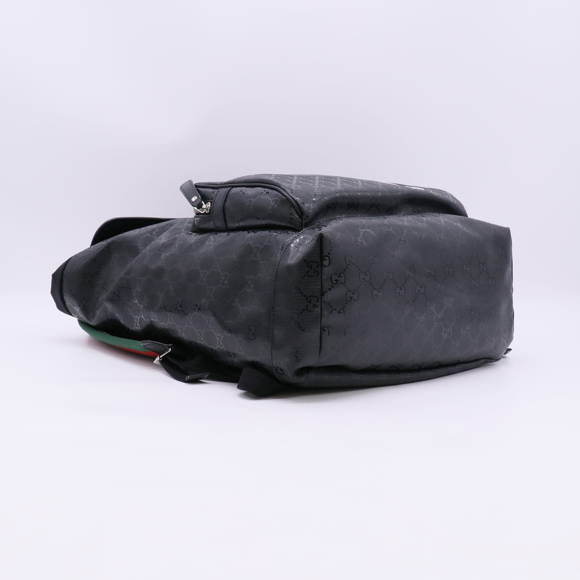 Gucci Imprime Monogram Web 500 Backpack Black twins LDJ5581