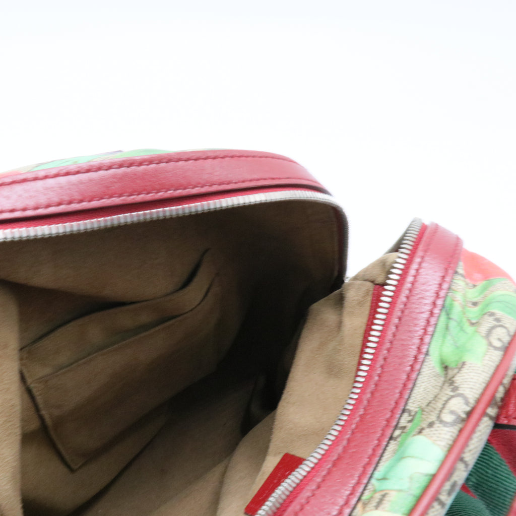 Zip Pocket Backpack Tian Print GG Coated Canvas Small