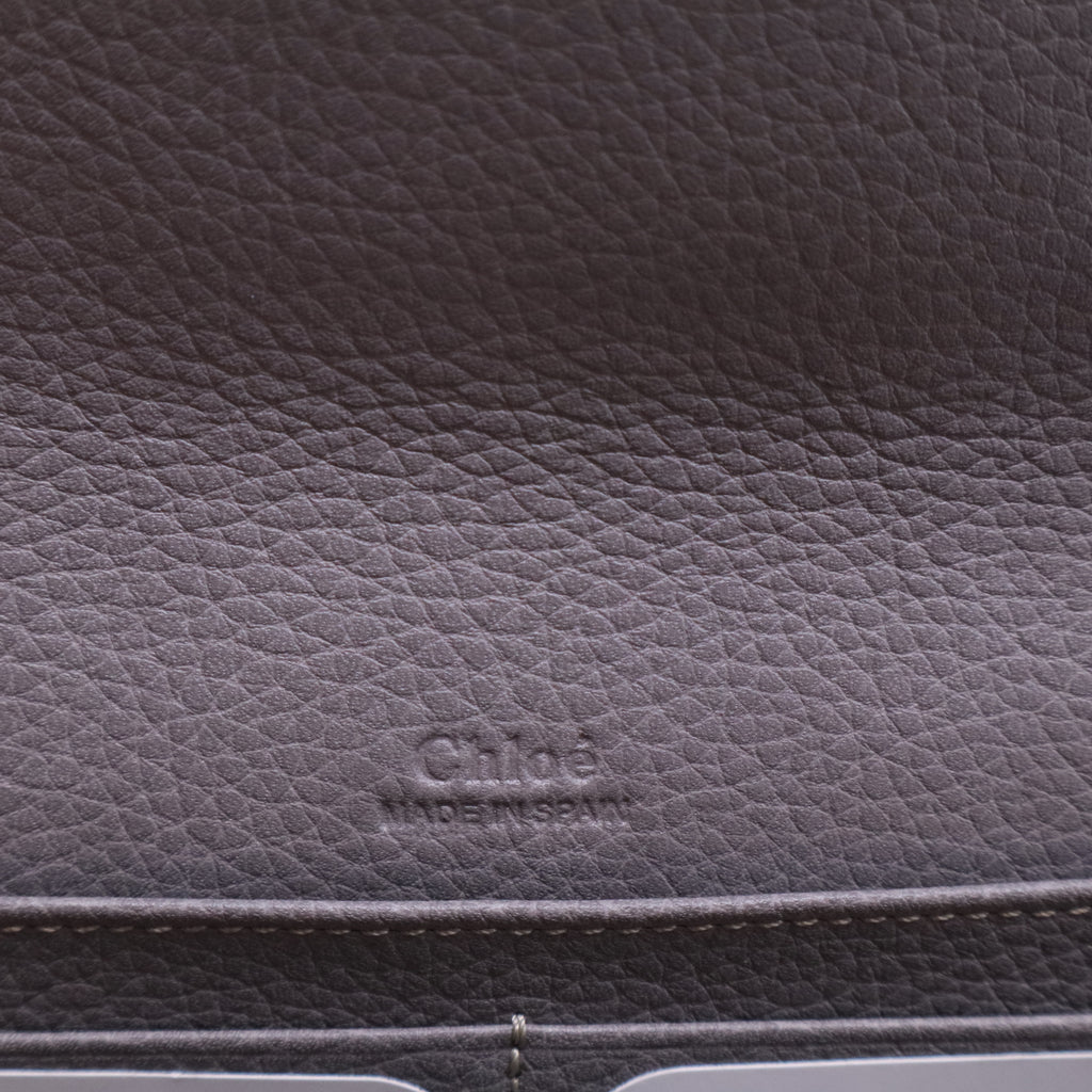 Green Grey Tricolor Leather Zip Envelope Wallet W20277