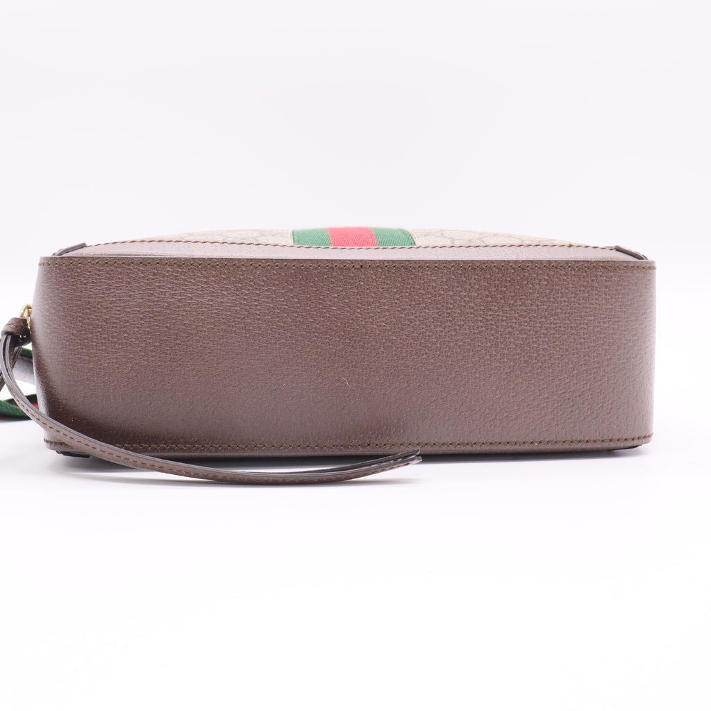 Gucci Ophidia Zip Around Camera Bag GG Coated Canvas Small Twins