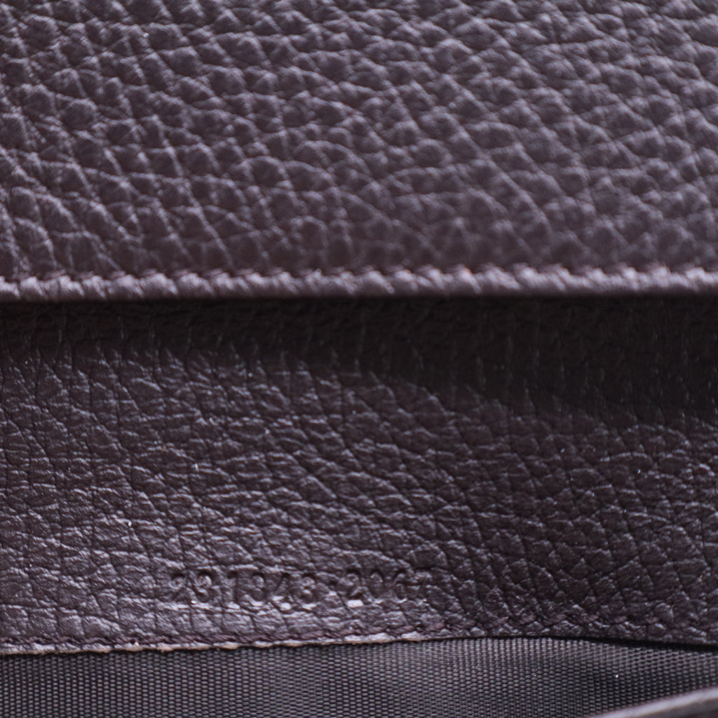 Black Leather Soho Studded Continental Wallet W20337