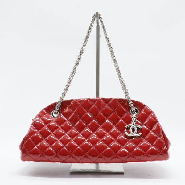 Just Mademoiselle Bag Quilted Patent Medium