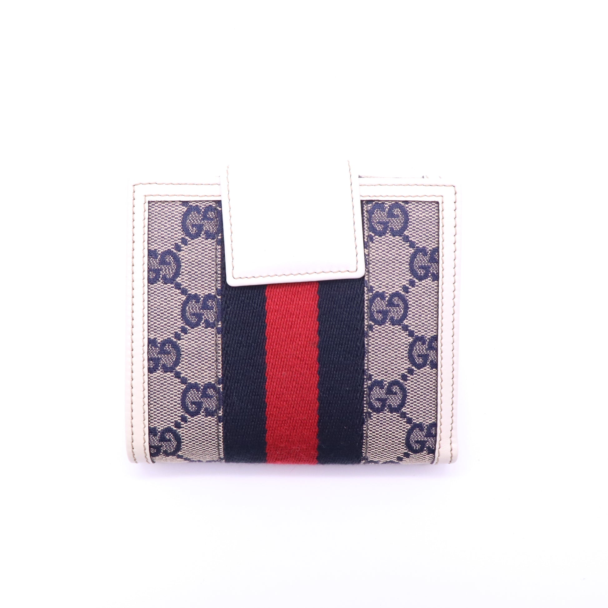 Gucci Horsebit 1955 GG Canvas Web Wallet W21464