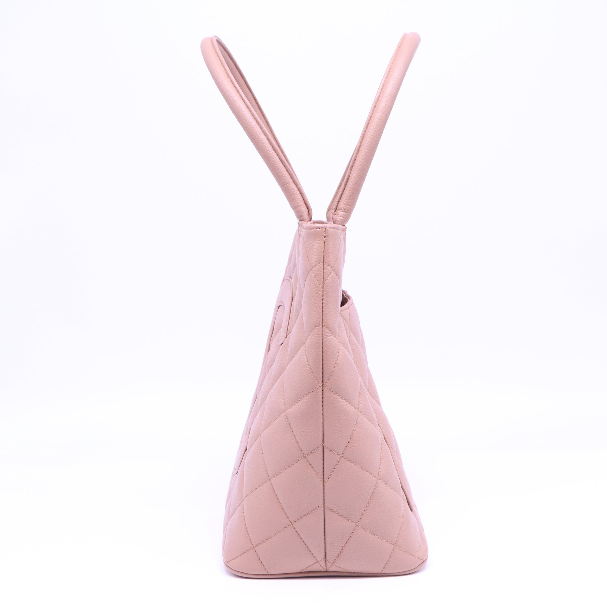Lambskin Quilted Medallion Tote Pink B21277