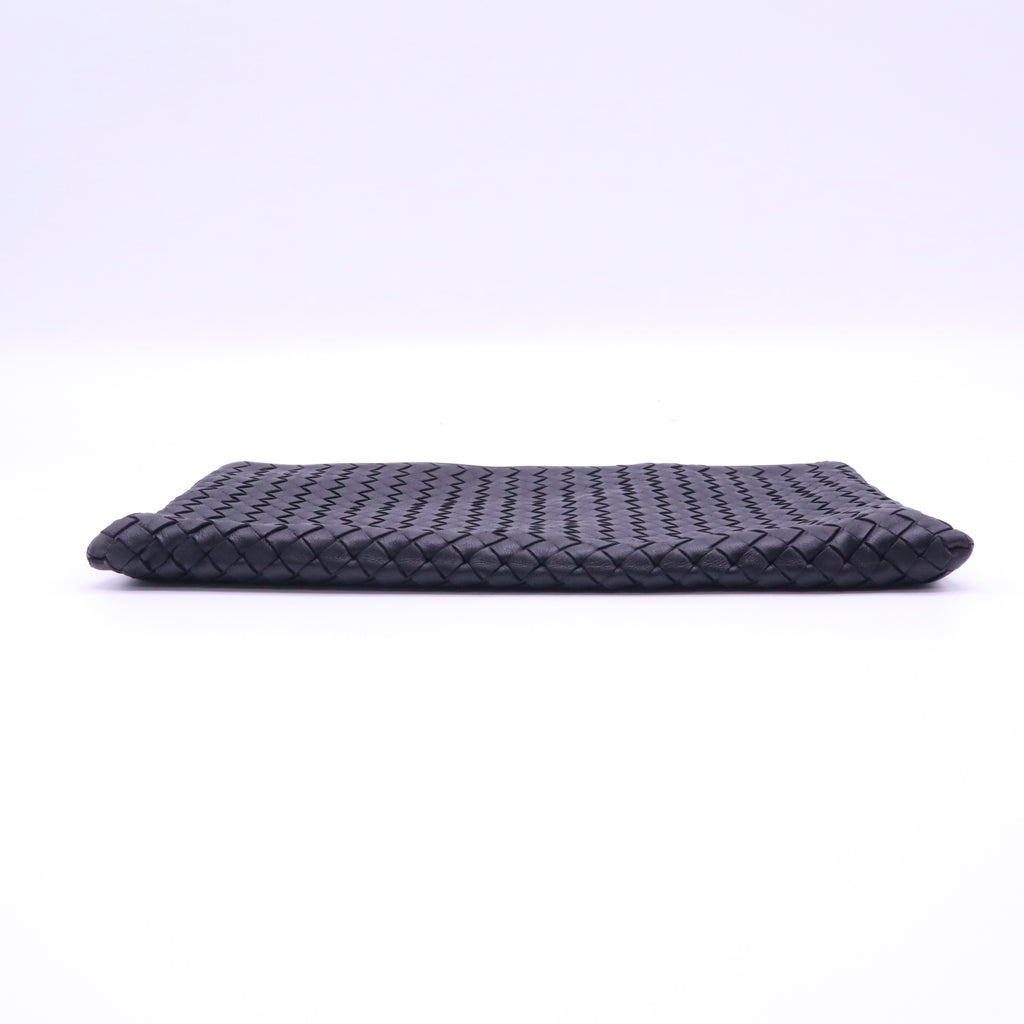 Bottega Veneta Intrecciato Leather Document Case Black W21392