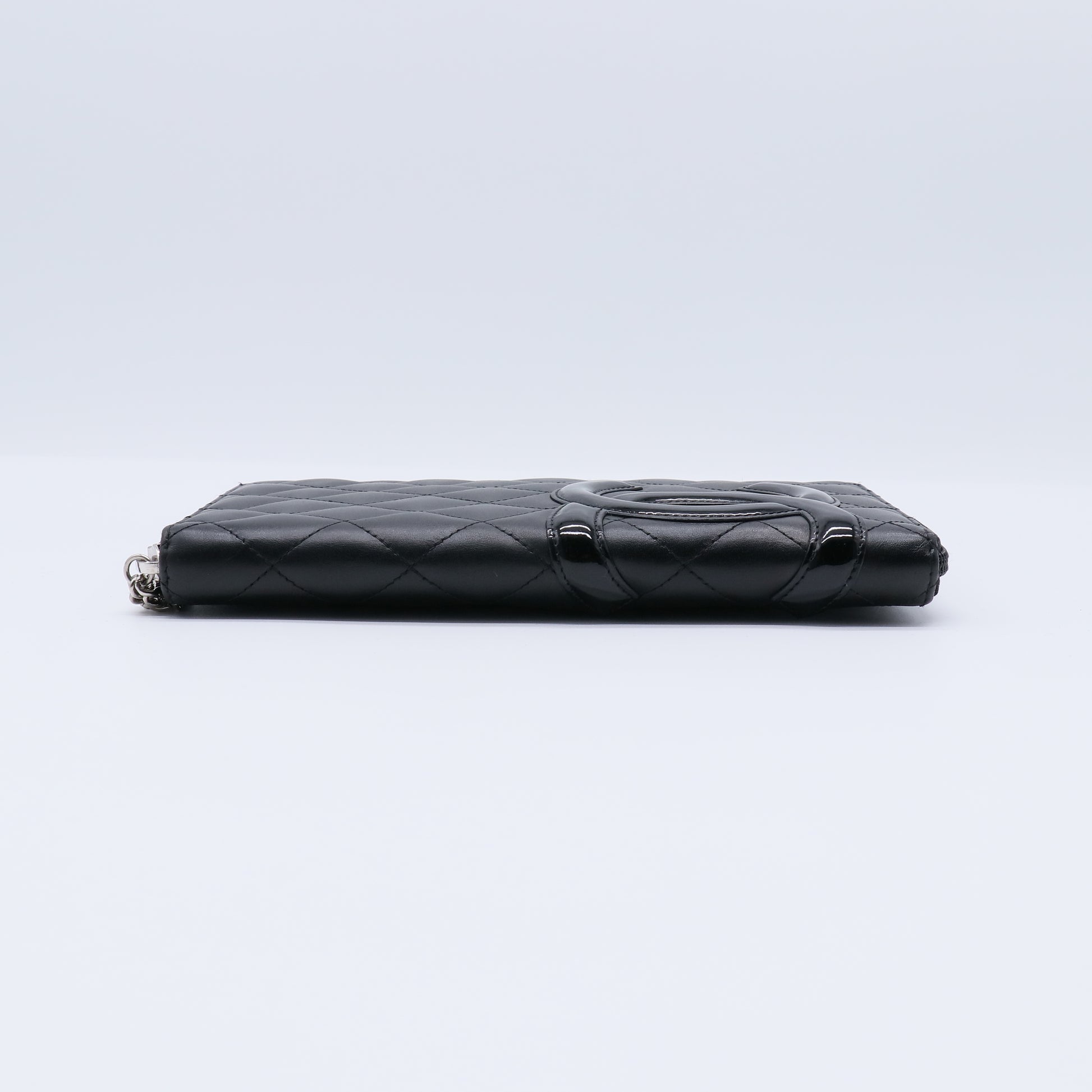 Chanel Cambon Line Lambskin Zip Around Long Wallet W21451
