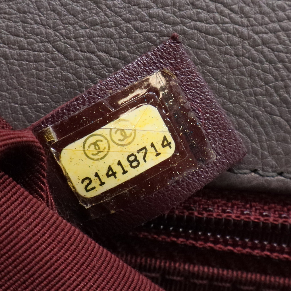 Calfskin Double Stitch New Medium Boy Flap Grey