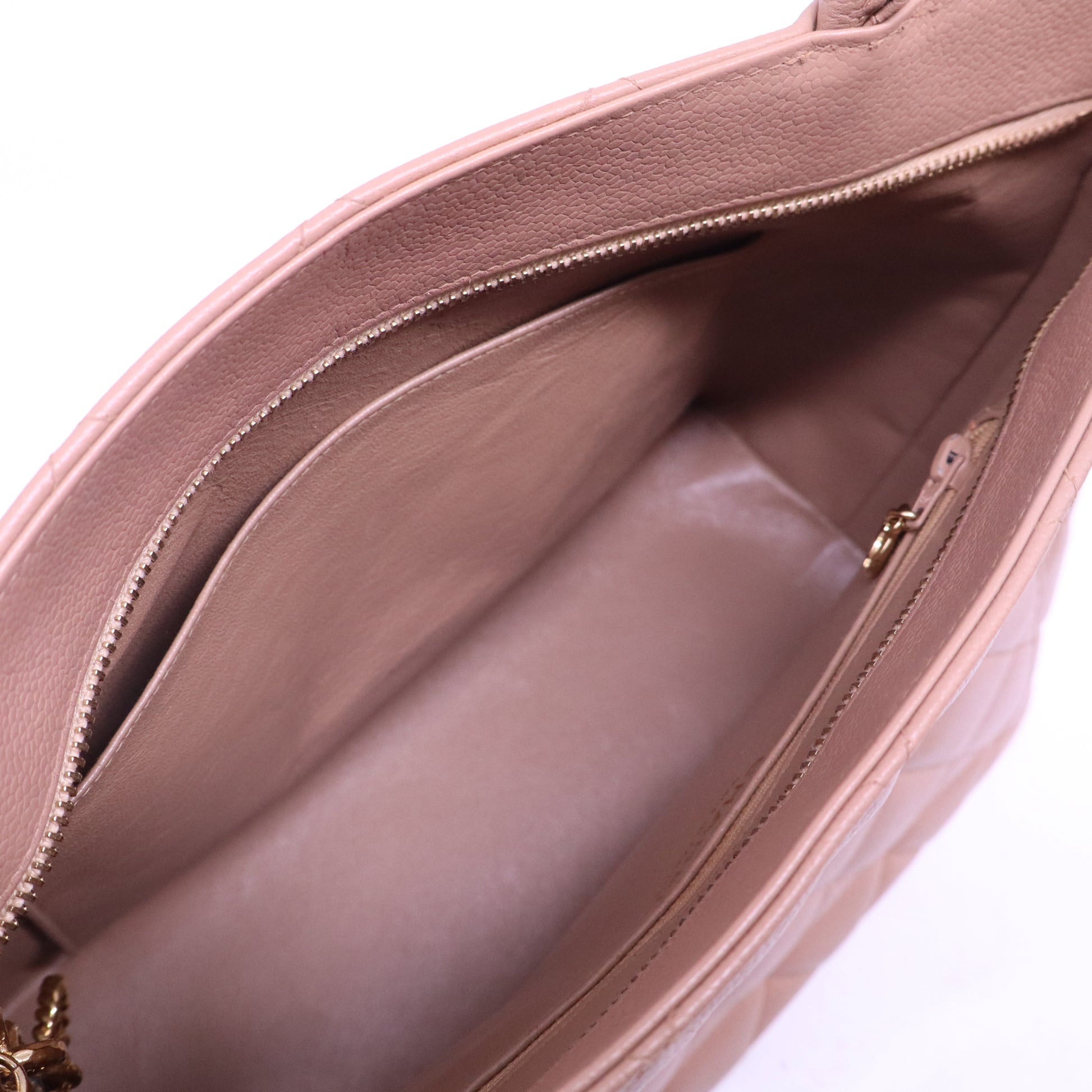Lambskin Quilted Medallion Tote Pink B21277