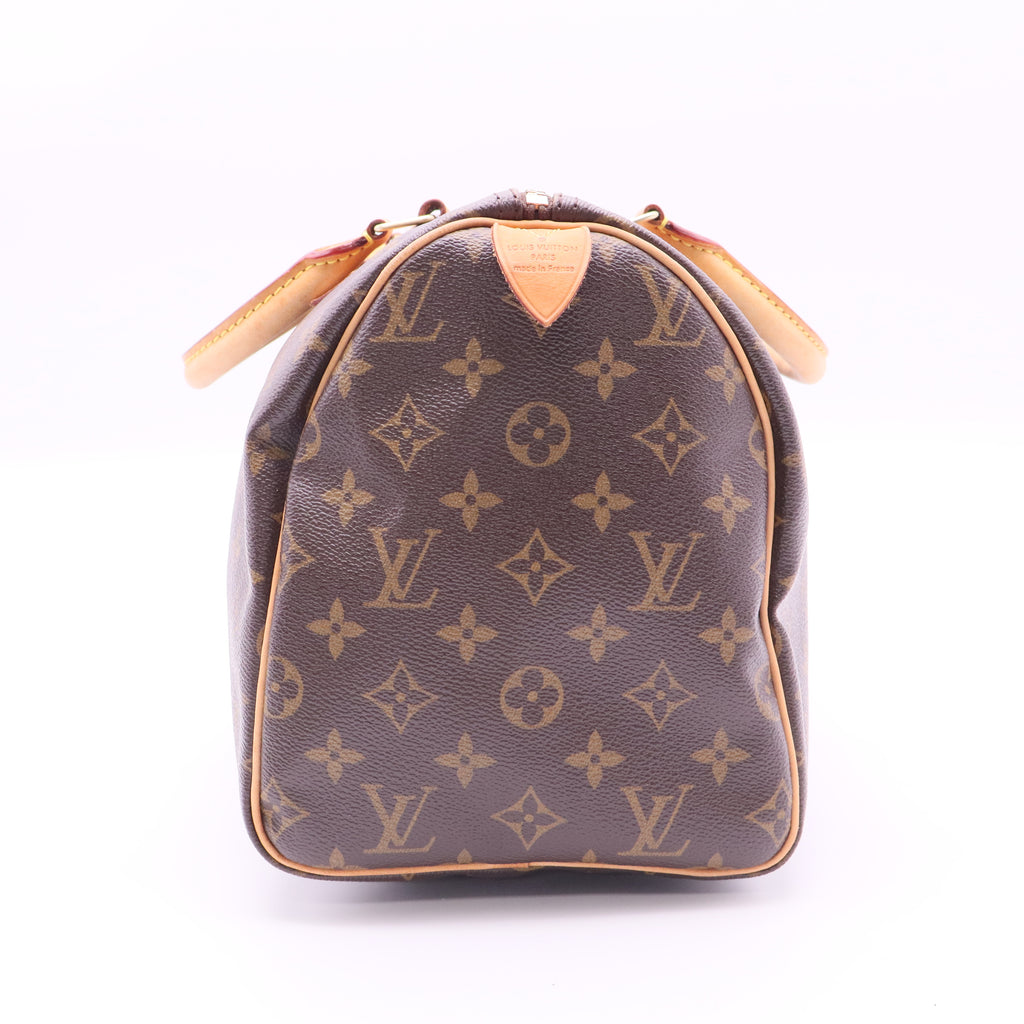 Louis Vuitton Speedy Handbag Monogram Canvas 30 satchel twins