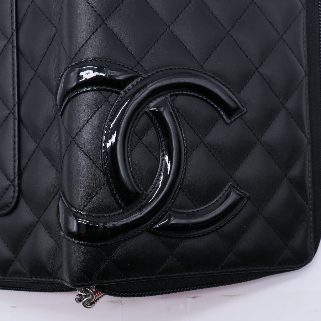 Chanel Cambon Line Lambskin Zip Around Long Wallet W21451