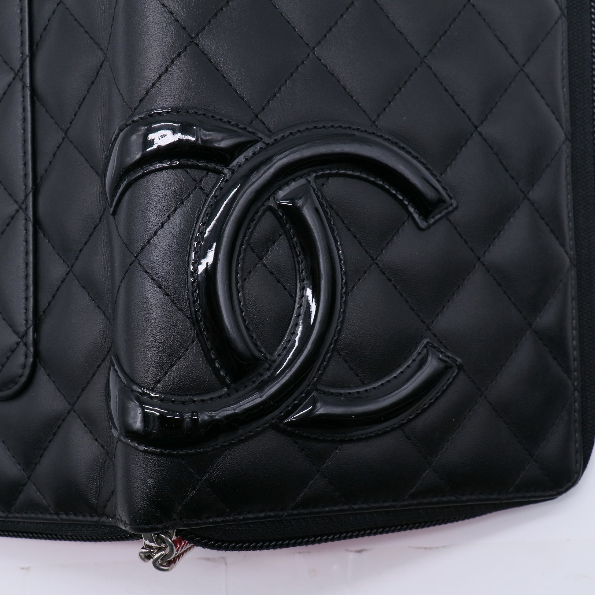 Chanel Cambon Line Lambskin Zip Around Long Wallet W21451