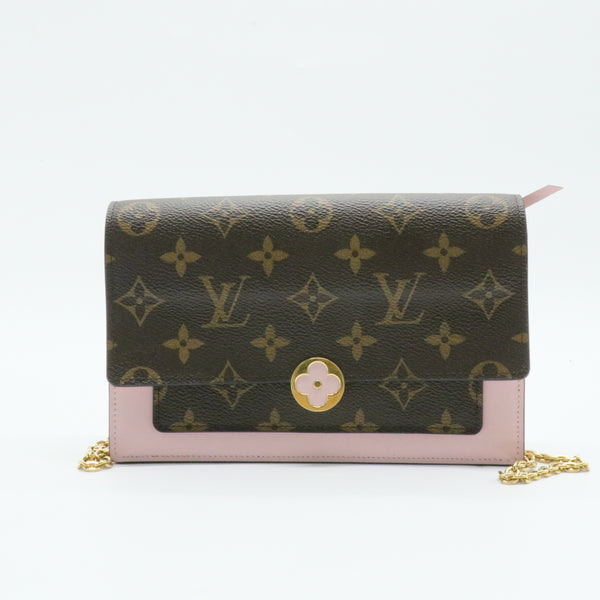 Flore Chain Wallet Monogram Canvas