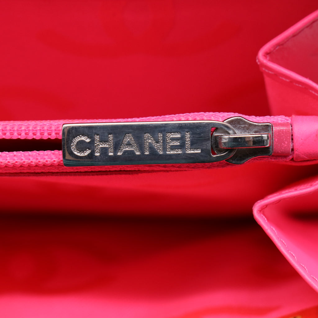 Chanel Cambon Line Lambskin Zip Around Long Wallet W21451