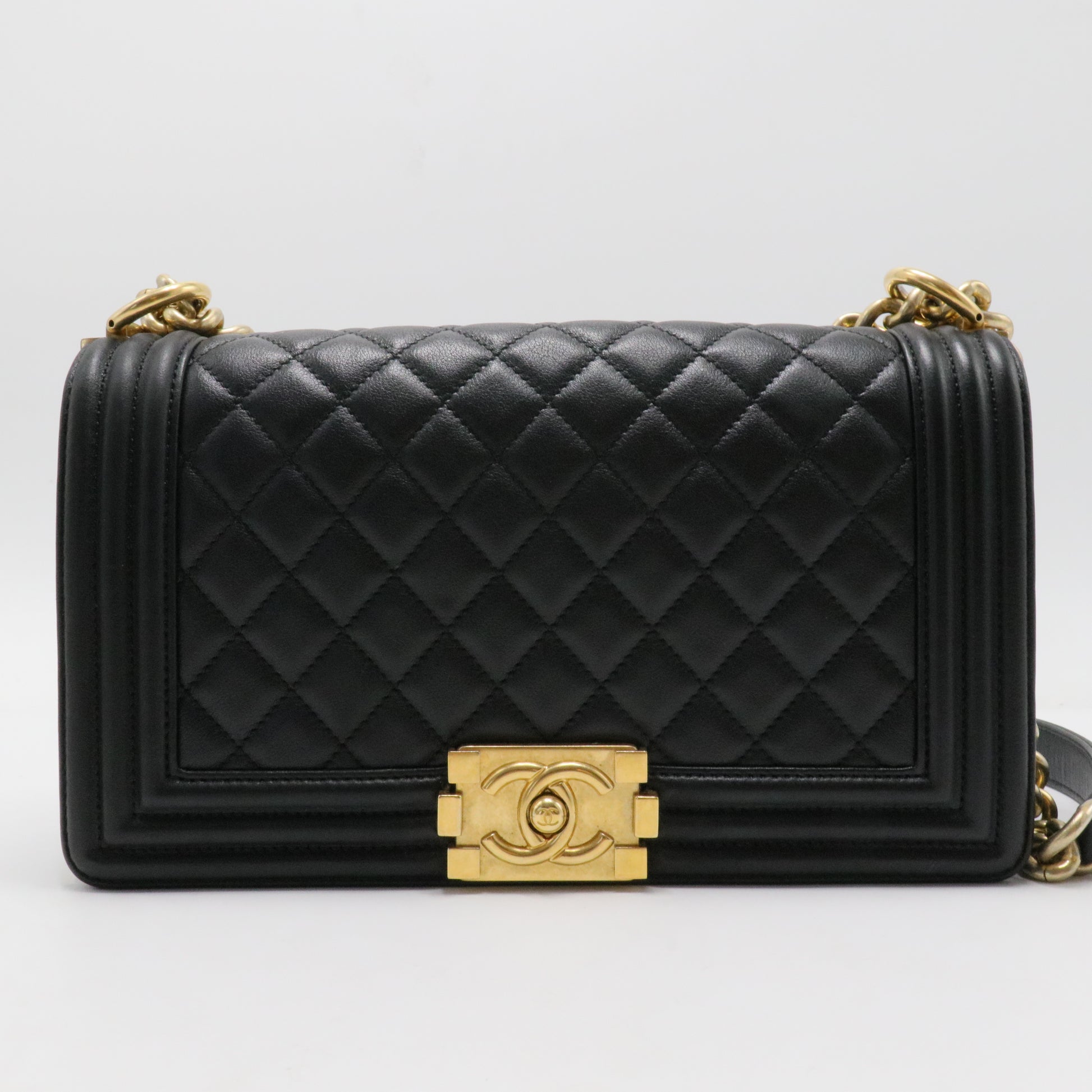 Boy Flap Bag Quilted Goatskin Old Medium