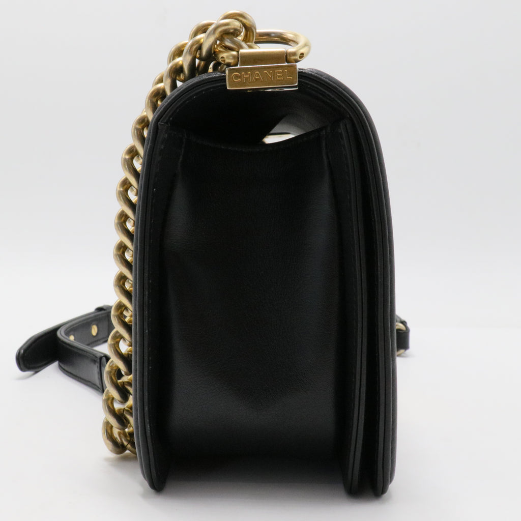 Boy Flap Bag Quilted Goatskin Old Medium