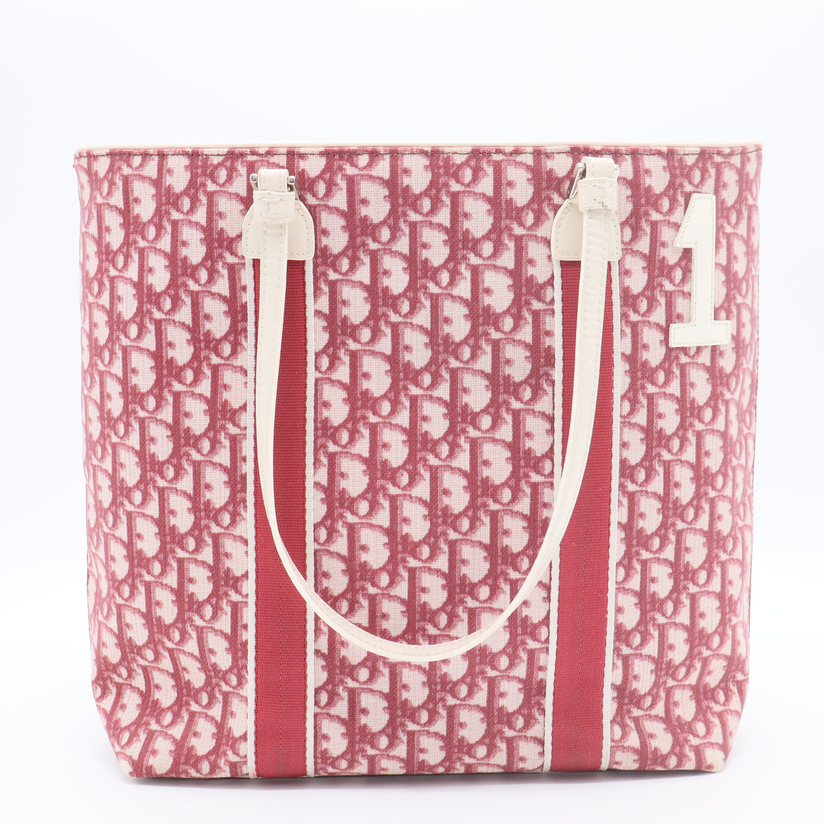 Monogram Girly Tote Red