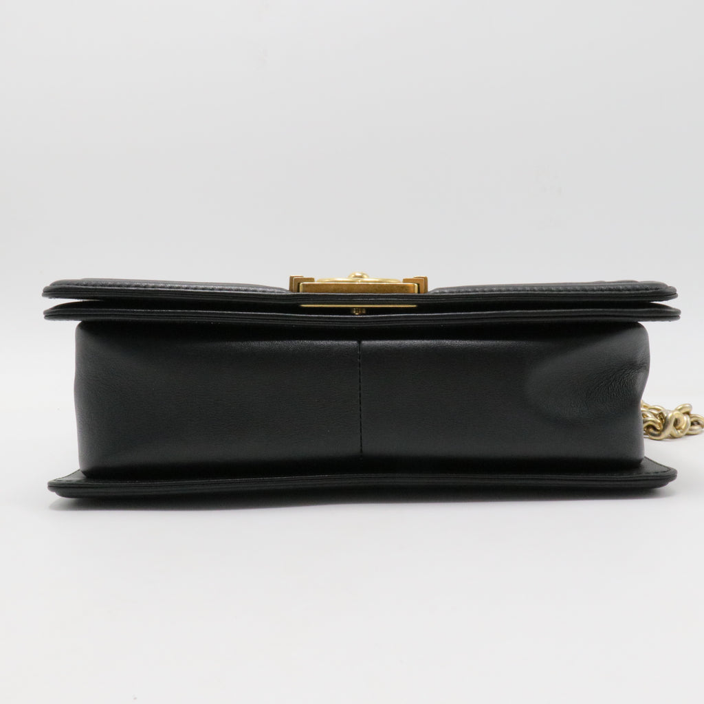 Boy Flap Bag Quilted Goatskin Old Medium