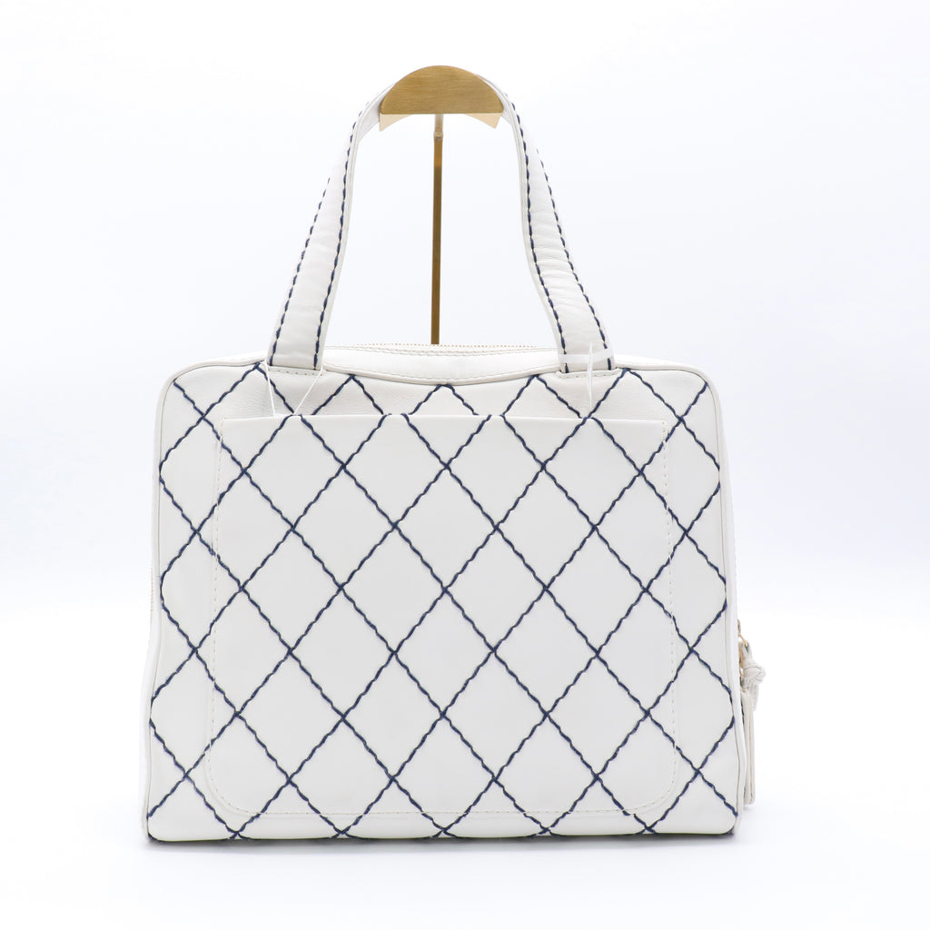 Timeless Chanel Wild Stitch White twins